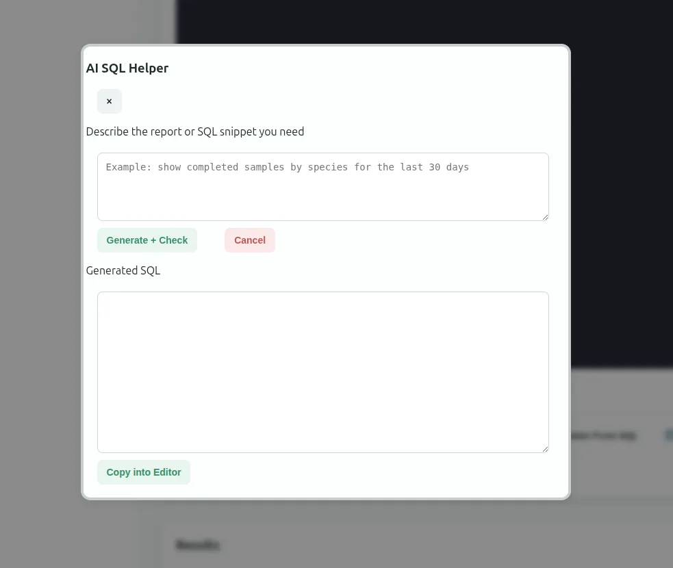 Flask Track AI SQL helper