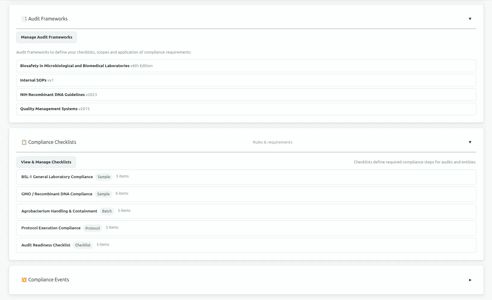 Flask Track compliance automation interface